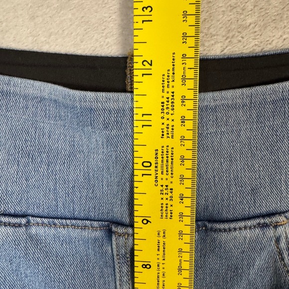 NWOT Halara Flex Women High Waisted Stripe Wide Leg Flowy Jeans M Pockets - Picture 9 of 12